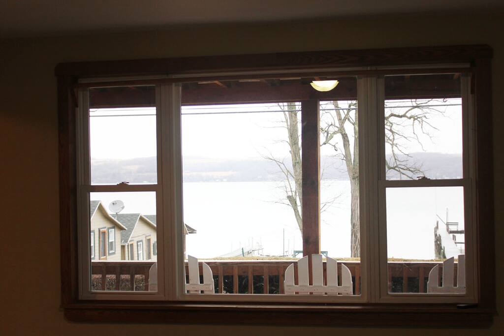 View of Cayuga Lake from Living room