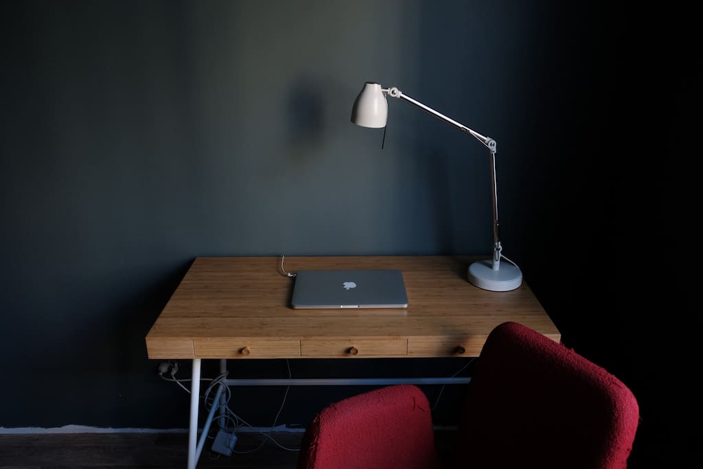 Working table in livingroom