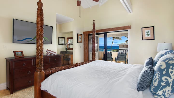 Poipu Sands at Poipu Kai Resort #428 - Ocean View Master Bedroom Suite & Lanai - Parrish Kauai