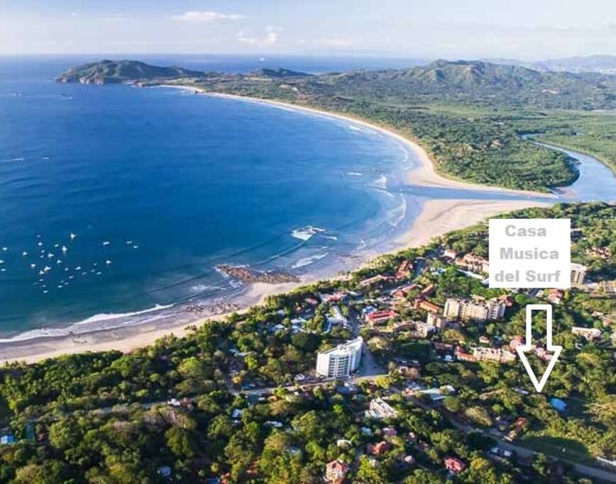 Casa Musica del Surf, close to town and the beach, all in walking distance