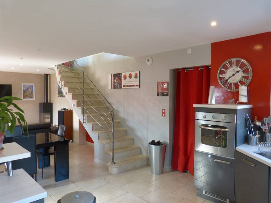 grand séjour cuisine de 50m2