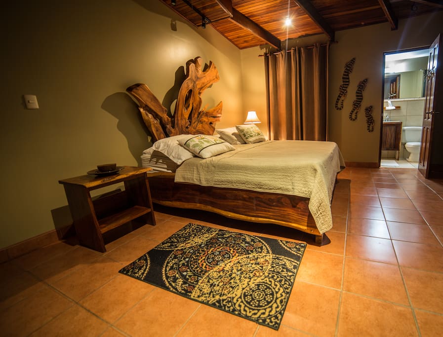 Large Master Bedroom with King Size custom made bed