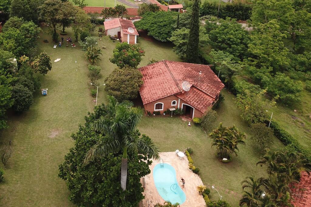 Vista de Cima - Piscina + Casa Principal
