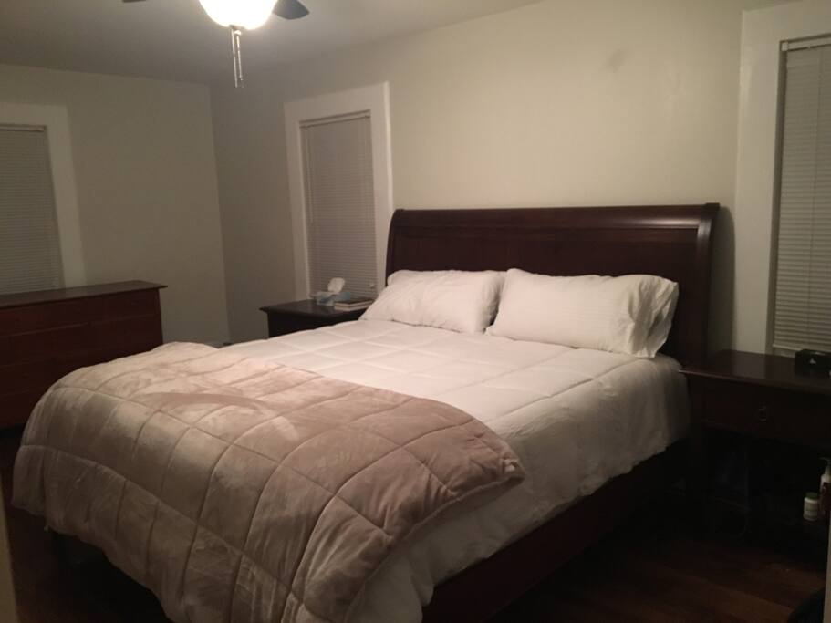 Master downstairs with bathroom