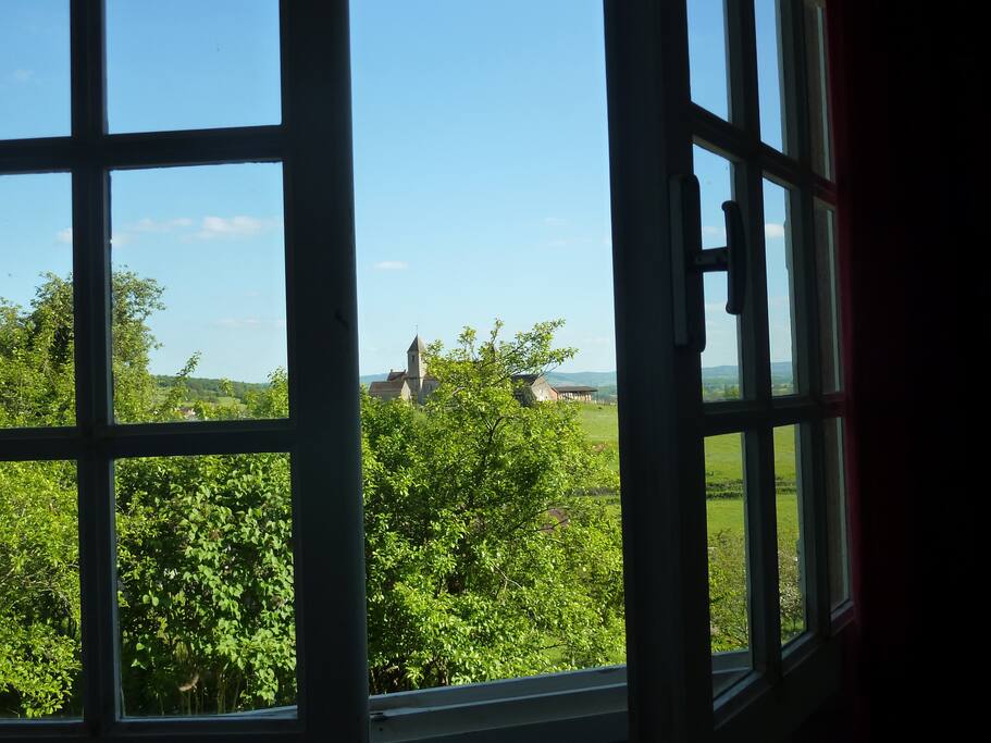 Depuis la chambre sur jardin