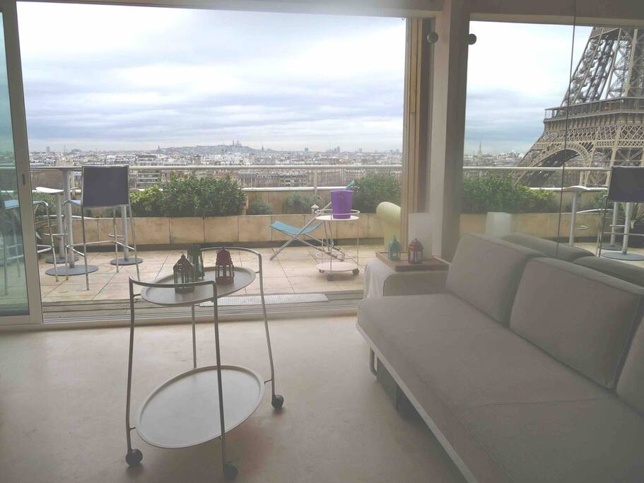 Living room : be careful you may get stuck on it ! and never visit Paris !