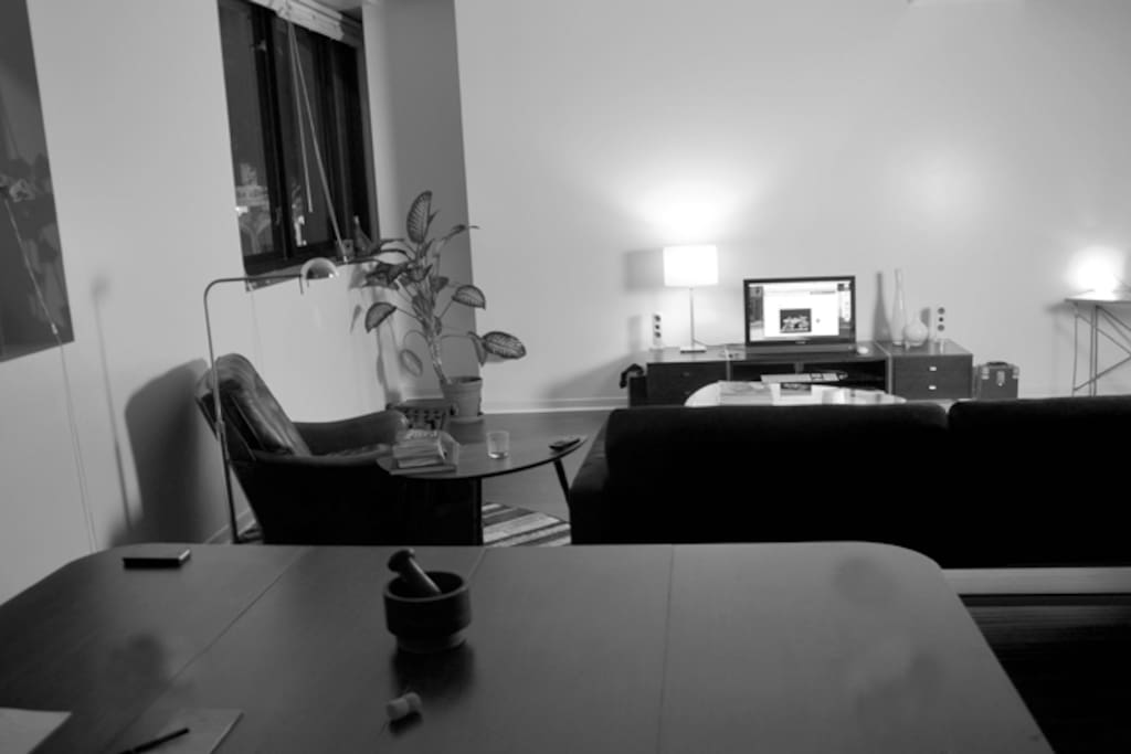 open space / includes wifi + Apple TV + Futon