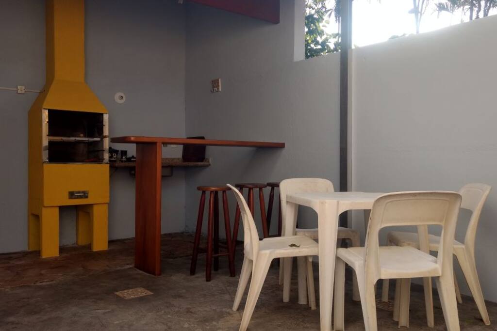 área de lazer com churrasqueira