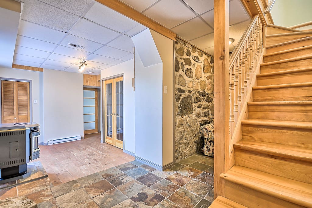 Lower living room area.
