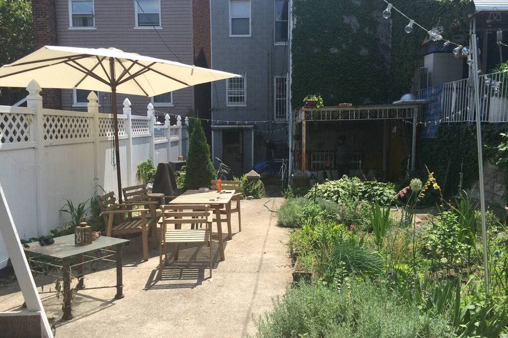 Private backyard