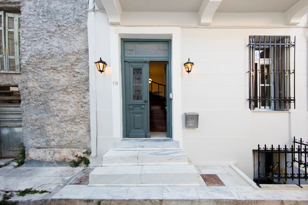 The blue door