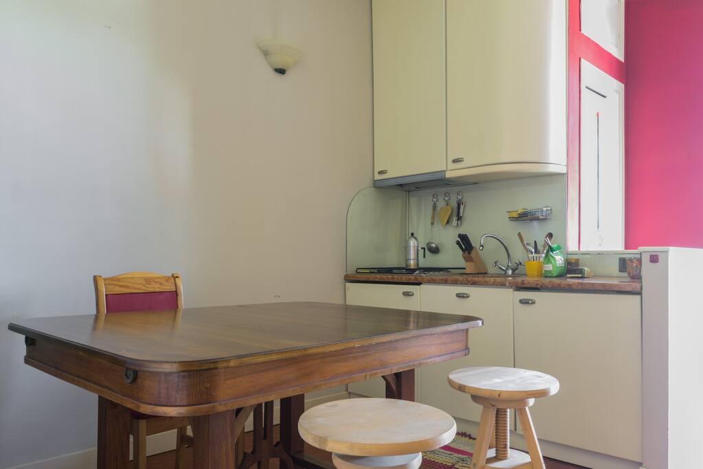The kitchen/living room