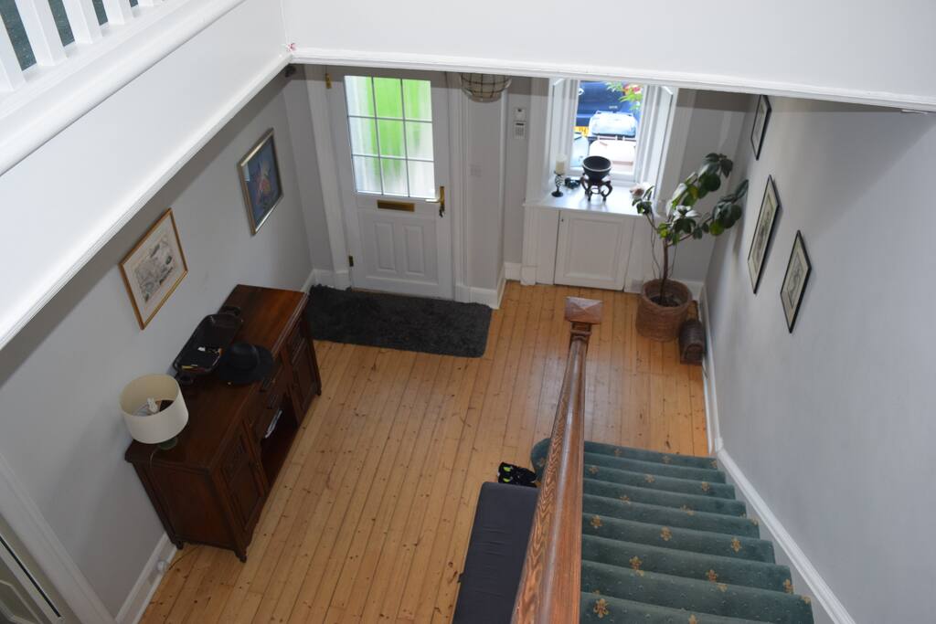View from stairs