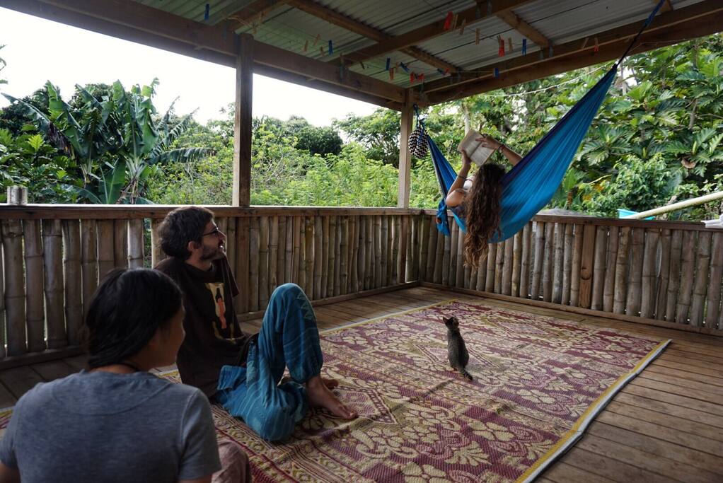 The back porch - the best hangout spot in the house!