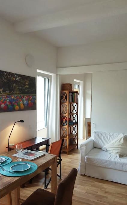 Wohnzimmer nach Schlafzimmer