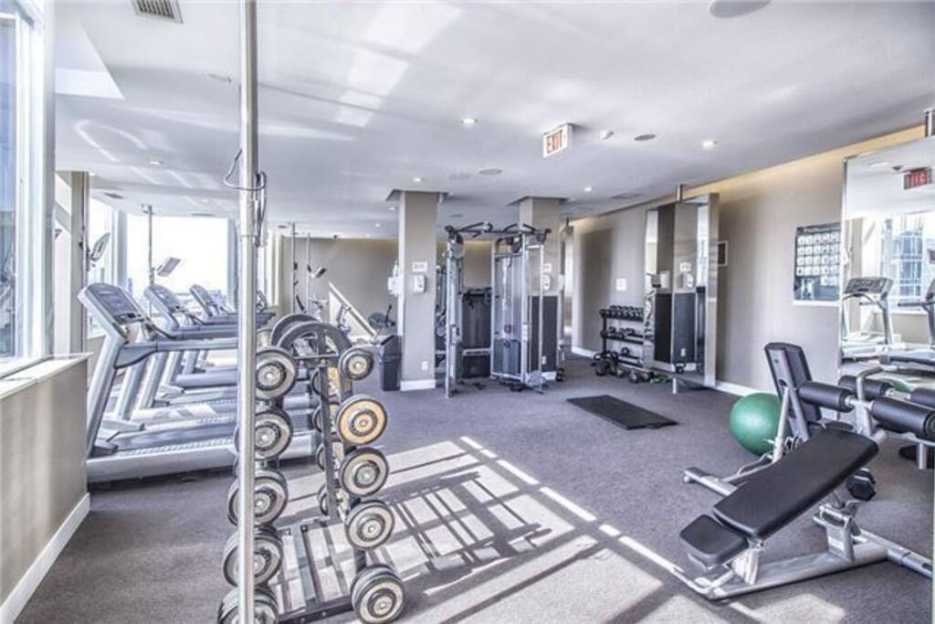 Gym amenities rivaling most private clubs