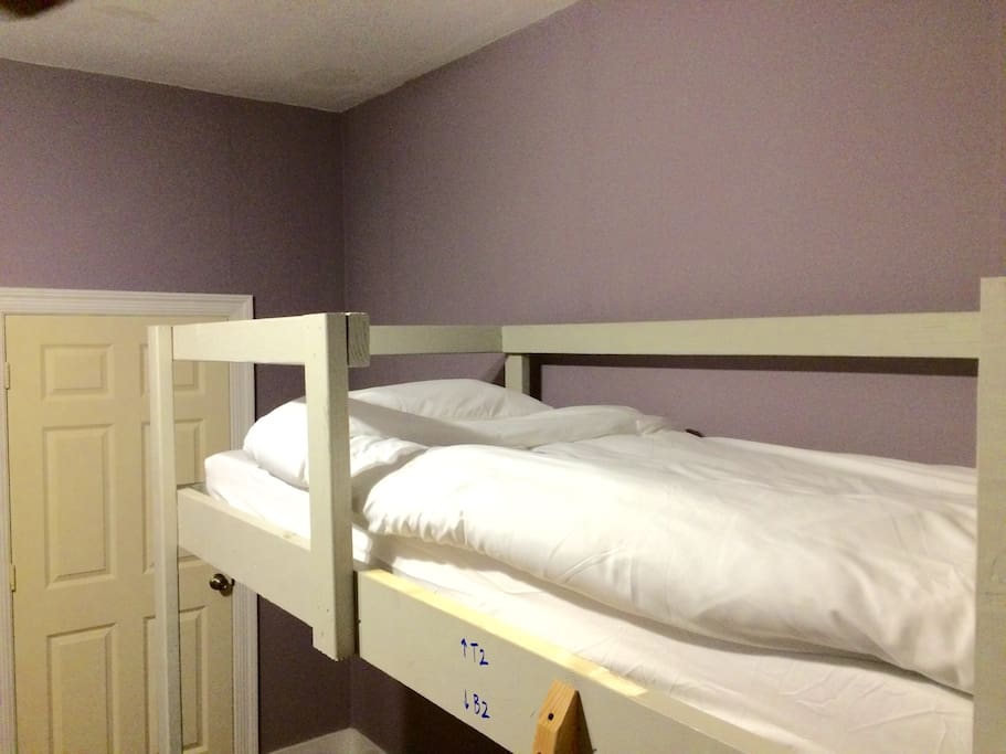 Your bed is the top bunk (T2)
