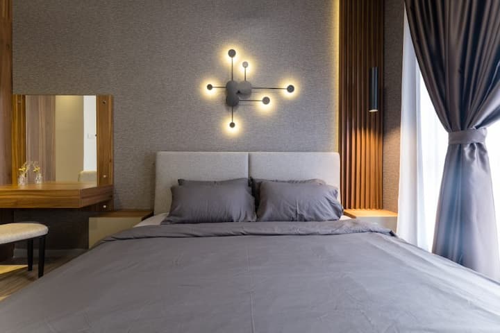 ห้องนอน 1 เตียงขนาดคิงไซส์