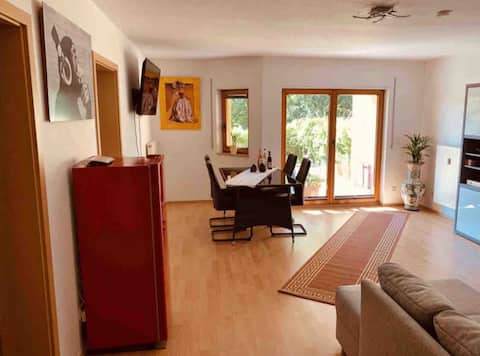 Quiet apartment with terrace directly on the Saale