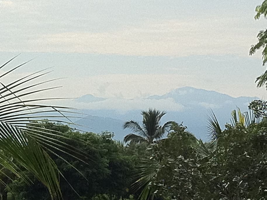 Vista del balcon montañas