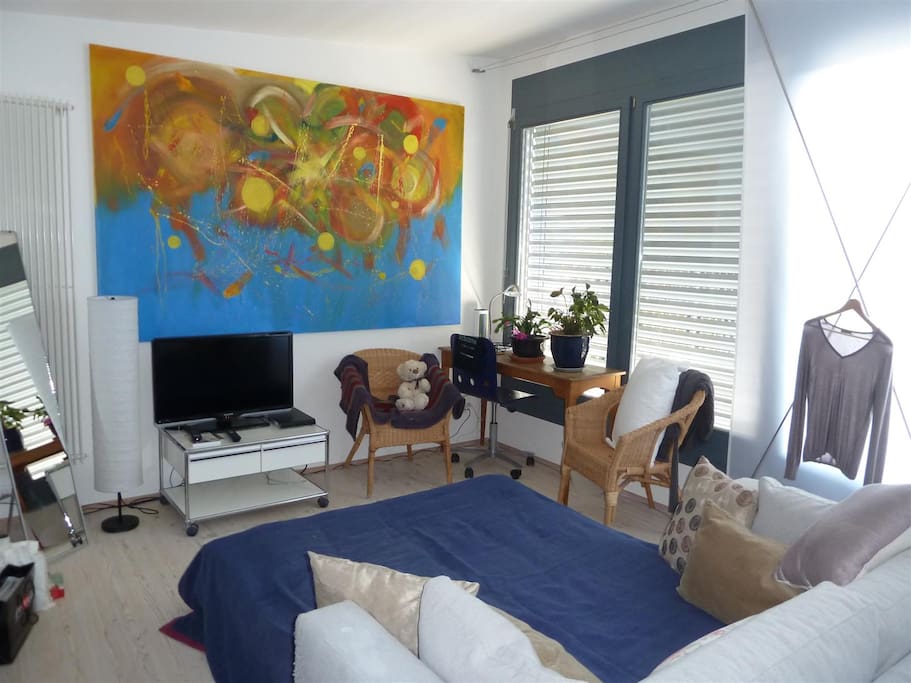 sleeping room for two with access to terrace