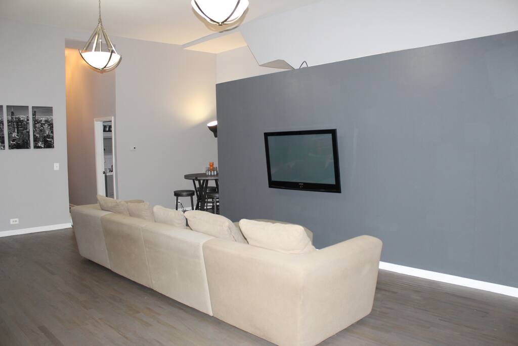 Huge comfy couch for relaxing