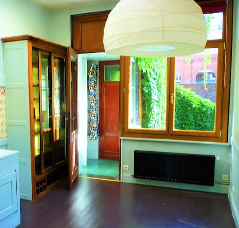 Airbnb performant: "ART NOUVEAU" large apartment with character à Wazemmes