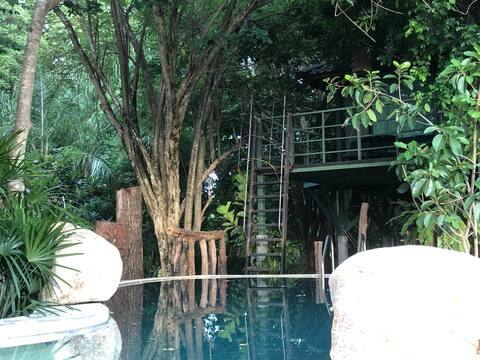 JungJa hut#Treehouse@River Kwai