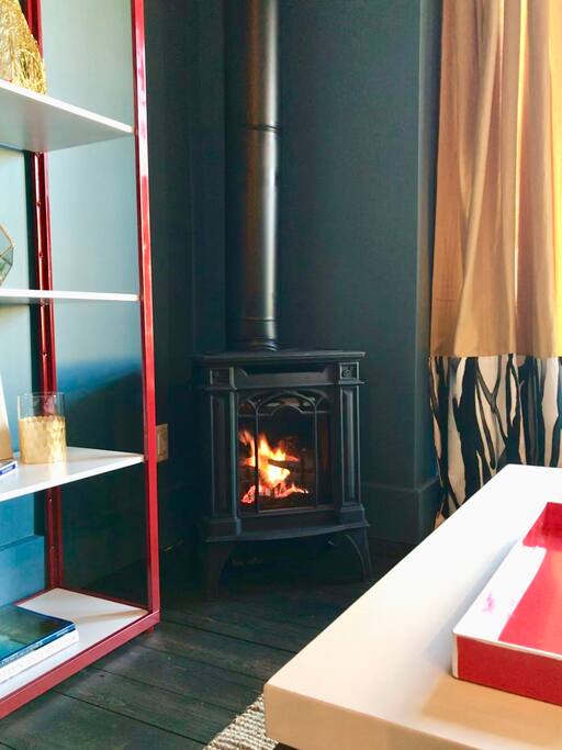 Cozy gas fire