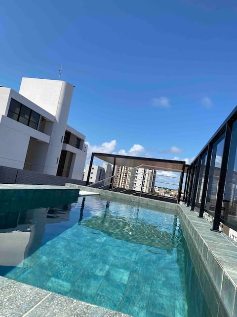 Flat a 470 metros da praia