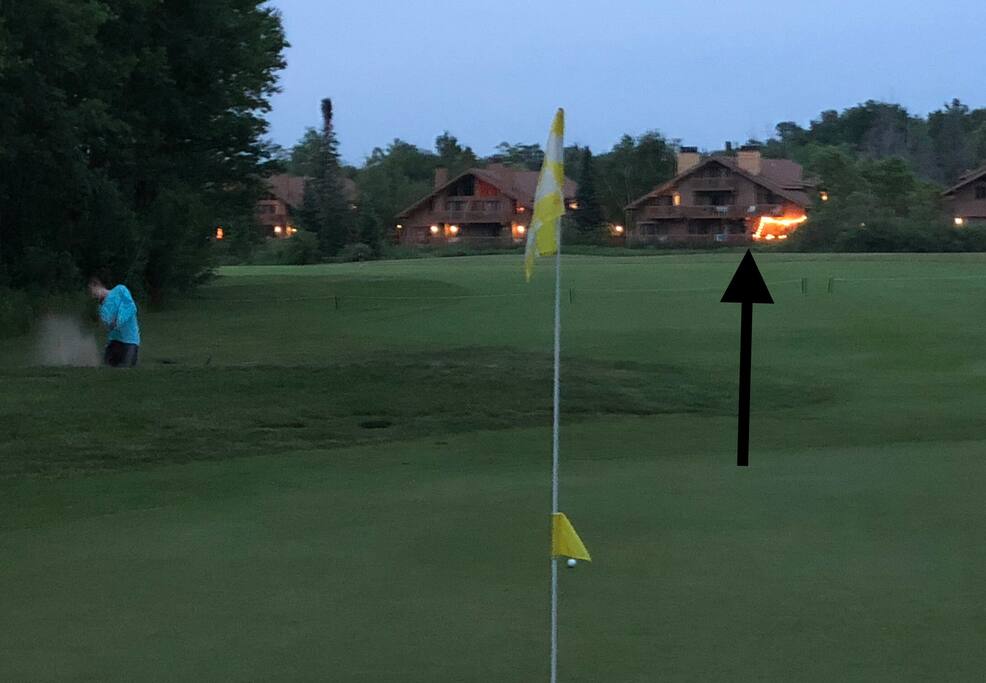 From first hole putting green.