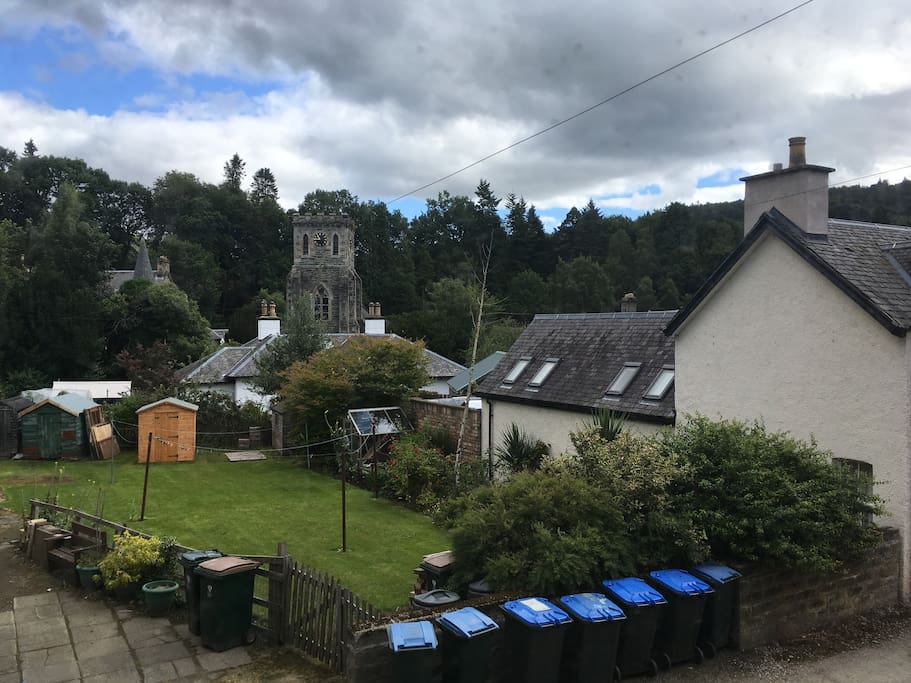 View from a window at Couthie Cottage