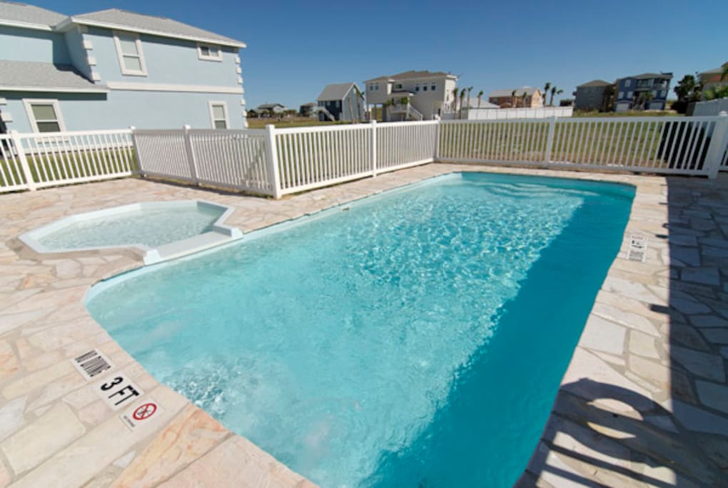 Lather on the sunscreen and spend a day splashing in the shared pool and spa.
