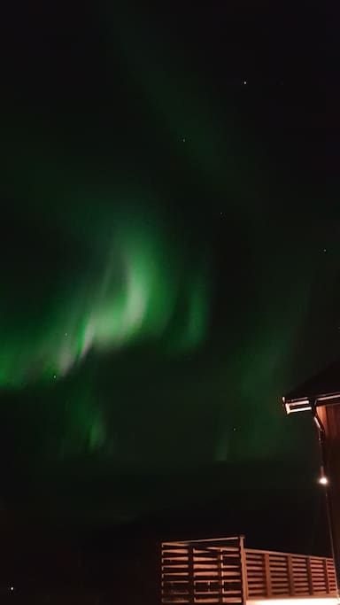 Nordlys / Northern Lights ved hytta 13 oktober 2018