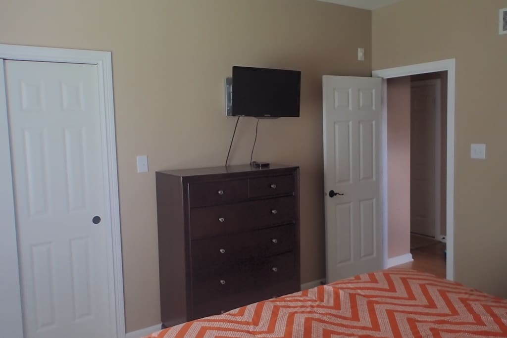 TV, close, and dresser