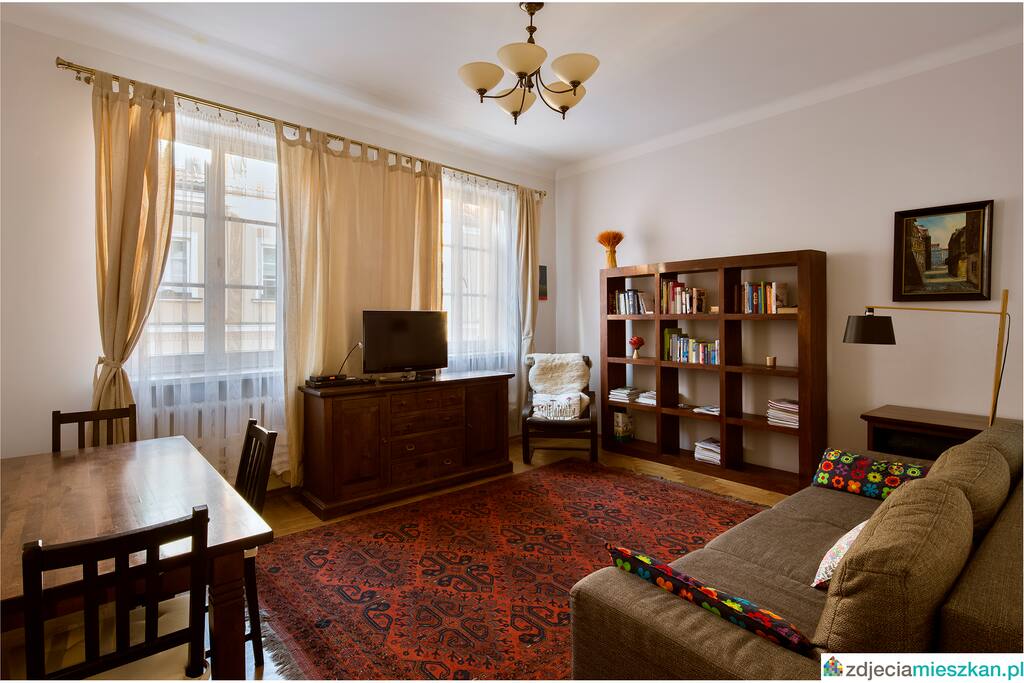 Living room with tv.
