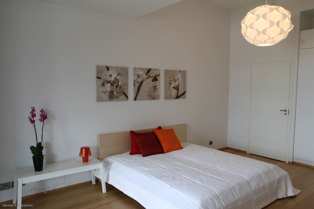 Master bedroom with a double bed
