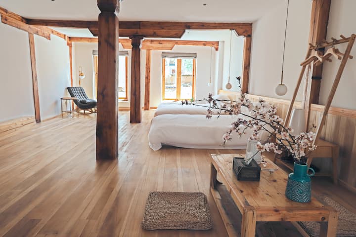 乡城山行物语田园美宿 花火日式双床房 Casas De Campo En Renta En Garze Sichuan China