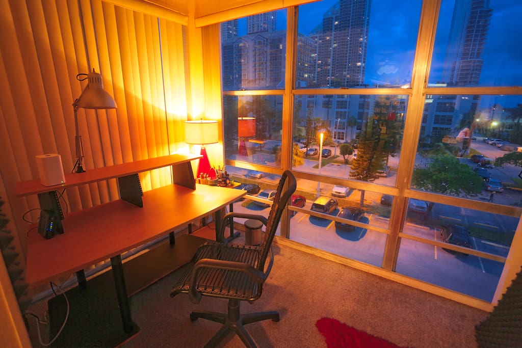 Small den area which can be used as office with view