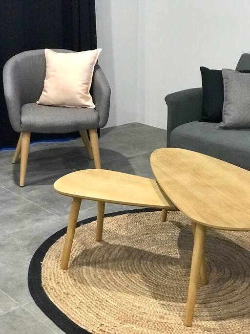 Lounge room has a sofa bed that you can unfold into a queen size bed