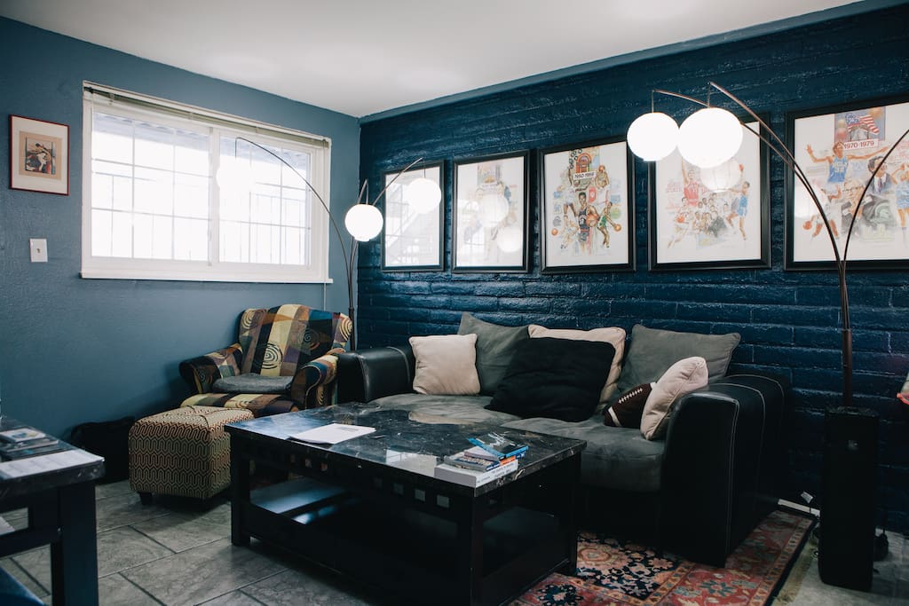 The living room.