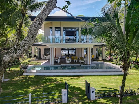 Beachfront Modern Luxe Villa Steps from the Sand!
