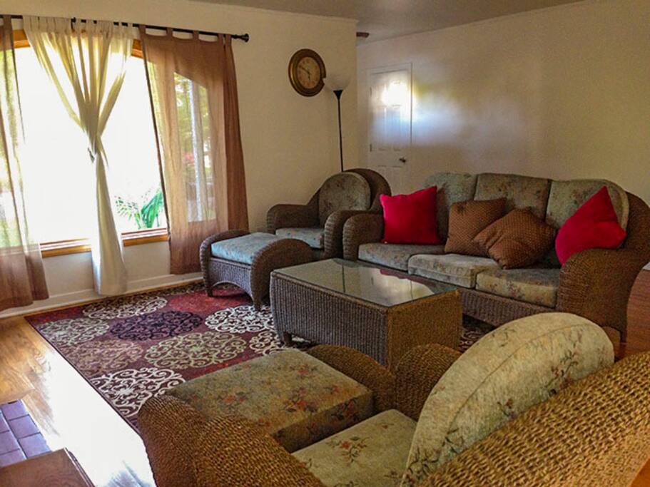 living room with lots of natural light