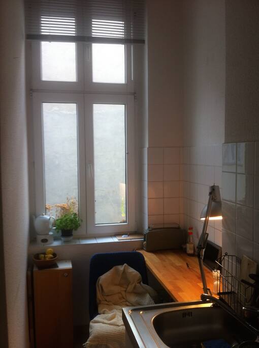 Kleine Küchenzeile.