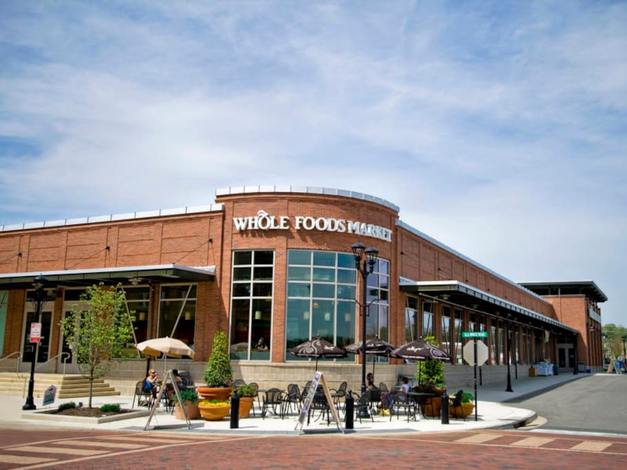 Whole Foods just steps away!