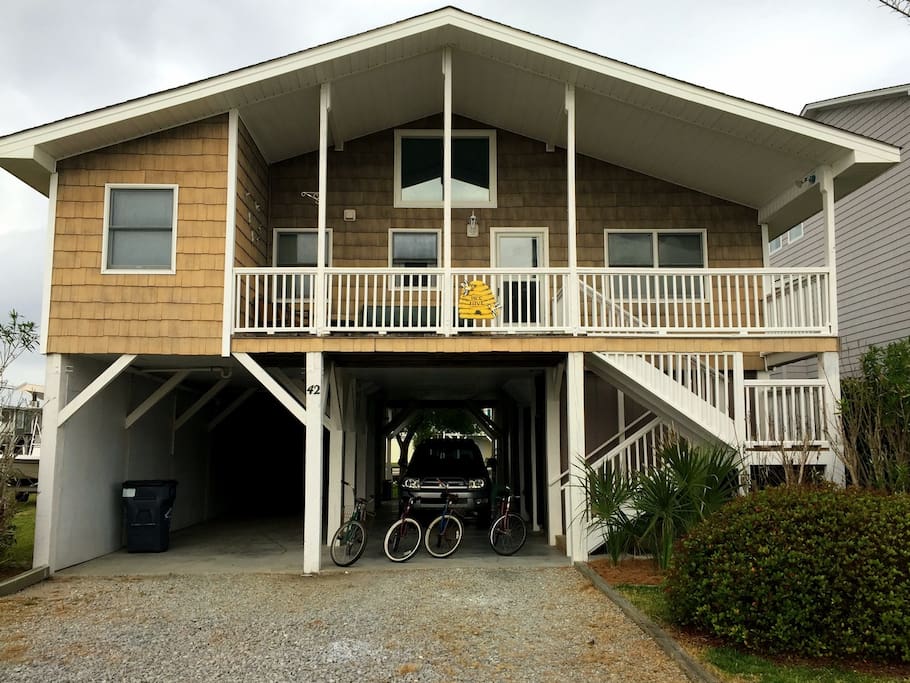 This is the house as seen from Concord Street when you arrive (unless you're coming by boat!)