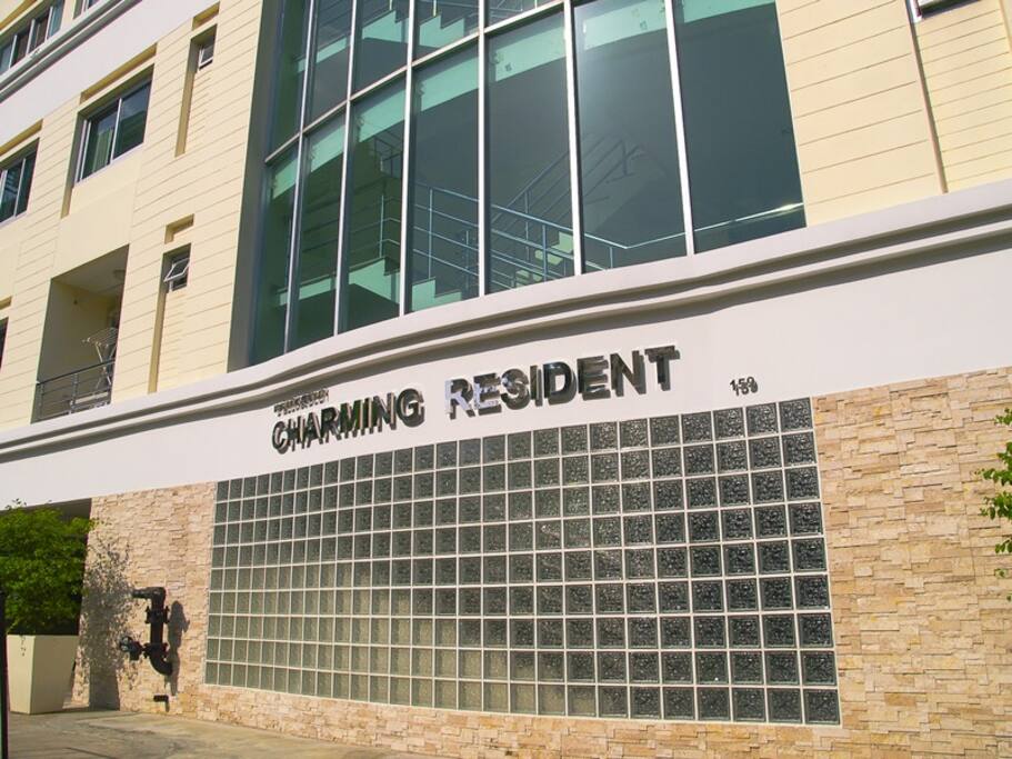 Apartment building front