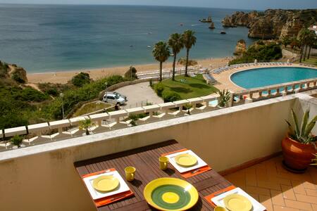 Great sea view. The beach is right there