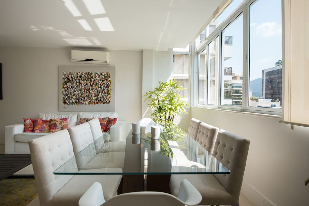 Dining table in the living room