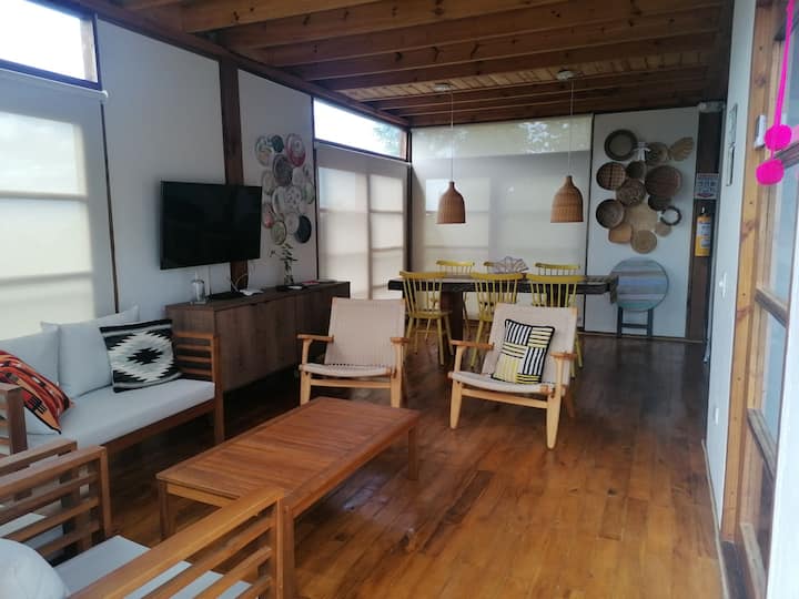Hermosa Y Confortable Cabaña Airepuro Permacultura - Silvania